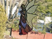 Medieval Fairy Stained Glass Light Catcher 3 small