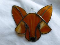 Stained Glass Fox In Reddish Brown 1 small