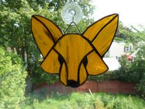 Stained Glass Fox In Reddish Brown 2 small