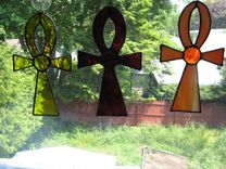 Ankh Cross Stained Glass 3 small