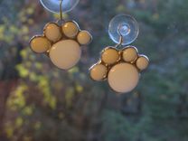 Stained Glass Paw Print Sun Catcher 3 small