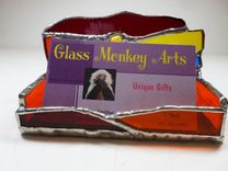 Stained Glass Business Card Holder In Primary Colors 1 small
