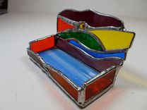Stained Glass Business Card Holder In Primary Colors 2 small