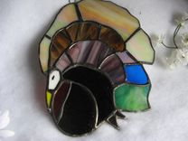 Stained Glass Turkey Light Catcher 5 small