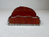 Stained Glass Business Card Holder In Orange 1 small