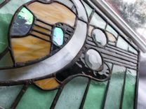 Beveled Fender Bass And F Clef Stained Glass Panel 1 small