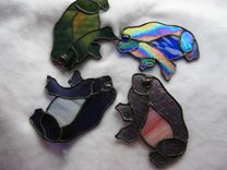 Custom Frog Stained Glass 3 small