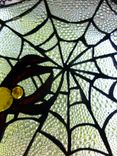 Spider On A Web Stained Glass Panel 4 small