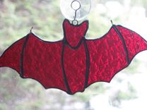 Custom Stained Glass Bats 4 small