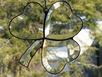Beveled Stained Glass Shamrock 1 small