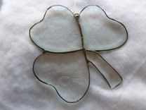 Beveled Stained Glass Shamrock 2 small