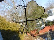 Beveled Stained Glass Shamrock 3 small