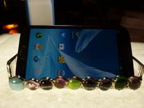 Stained Glass Business Holder With Agate And Multicolored Glass Gems 4 small