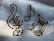Blue Stained Glass Musical Single Note With Swirls 4 small