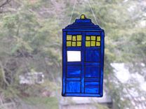 Awesome Stained Glass Tardis Light Catcher 2 small