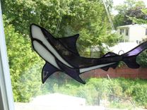 Custom Shark Stained Glass Light Catcher 4 small