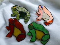 Custom Stained Glass Frog 2 small