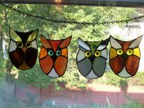 Adorable Multicolored Stained Glass Owl 4 small