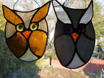 Adorable Multicolored Stained Glass Owl 5 small