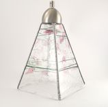 Glass Pendant Light Clear With Pink And Green 2 small