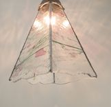 Glass Pendant Light Clear With Pink And Green 3 small