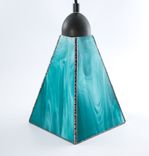 Custom Stained Glass Pendant Lights - Wispy Art Glass - Choice Of Colors 1 small