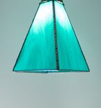 Custom Stained Glass Pendant Lights - Wispy Art Glass - Choice Of Colors 2 small