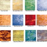 Custom Streaky Art Glass Pendant Lights - Choice Of Colors 4 small