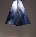 Custom Hanging Pendant Lights - Pearl Opal Art Glass 2 small