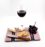 Fused Glass Cheese Tray In Purple And Mauve 5 small