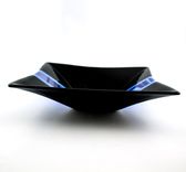 Black And Blue Fused Glass Serving Bowl 2 small