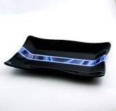 Black And Blue Fused Glass Serving Tray 1 small