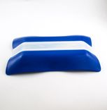 Cobalt Blue Fused Glass Serving Tray, Rectangular Platter 5 small