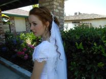 Silver Fill Bridal Hairpiece With Veil 5 small