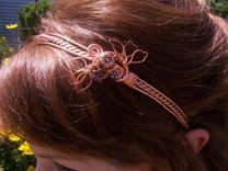 Hand Forged Copper Wirework Headband 3 small