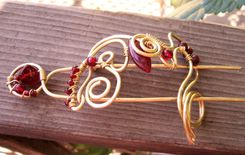 Wirework Hair Clip /Price Is Approx/ Metal/ Custom Made / Made To Order. 1 small