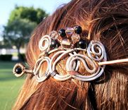 Wirework Hair Clip /Price Is Approx/ Metal/ Custom Made / Made To Order. 2 small