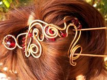 Wirework Hair Clip /Price Is Approx/ Metal/ Custom Made / Made To Order. 5 small