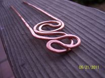 "Serendipity" Copper Hair Fork 2 small