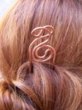 "Serendipity" Copper Hair Fork 4 small