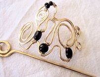 Sculptural Brass Hair Clip 1 small