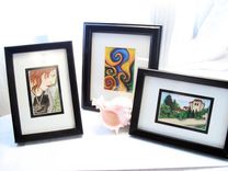 Original Fine Art Drawing "Pensive" 4 small