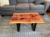 Epoxy Resin Red Cedar Coffee Table 7 small