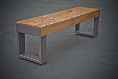 Recycled Wood And Metal Custom Benches 6 small