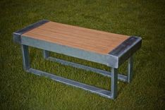 Recycled Wood And Metal Bench "Cooper Bench'' 4 small