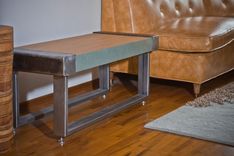 Recycled Wood And Metal Bench "Cooper Bench'' 5 small
