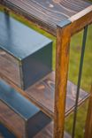 Recycled Scrap Steel And Wood Bookcase "The Ibe Bookcase'' 1 small