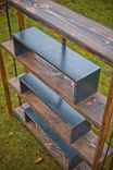 Recycled Scrap Steel And Wood Bookcase "The Ibe Bookcase'' 5 small