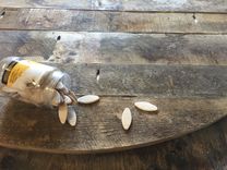 Reclaimed Barnwood White Oak Table. 6 small