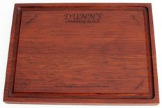 Bubinga Edge Grain Cutting Board - Custom Engraving Available 3 small